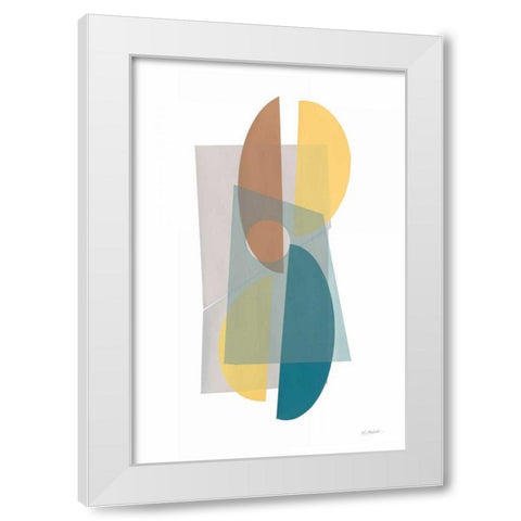 Transparent White Modern Wood Framed Art Print by Schick, Mike