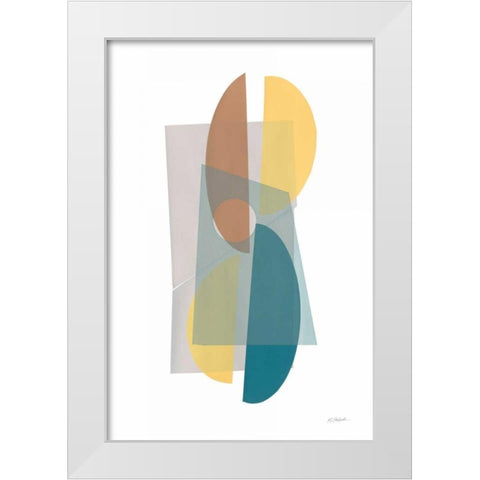 Transparent White Modern Wood Framed Art Print by Schick, Mike