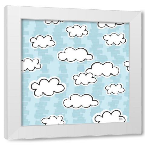 Wild About You Pattern II White Modern Wood Framed Art Print by Averinos, Melissa