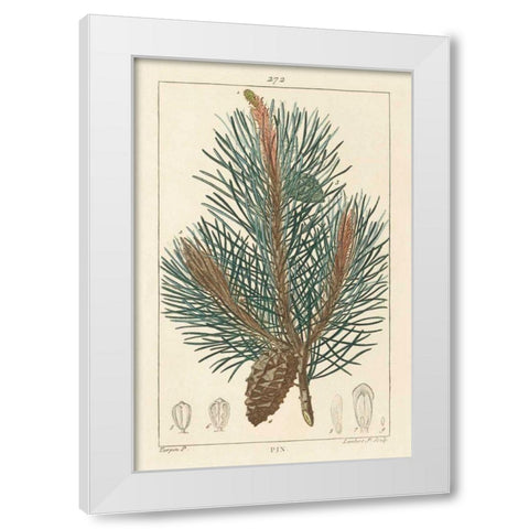 Pin Drawing White Modern Wood Framed Art Print by Wild Apple Portfolio