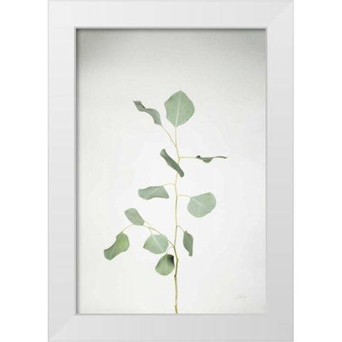Simple Stems I White Modern Wood Framed Art Print by Bradley, Felicity