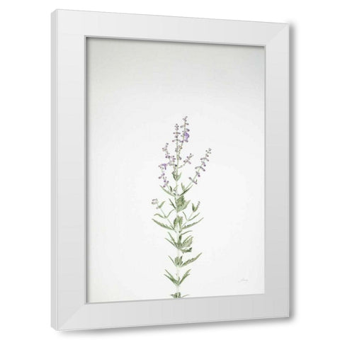 Simple Stems III White Modern Wood Framed Art Print by Bradley, Felicity