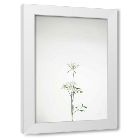 Simple Stems VI White Modern Wood Framed Art Print by Bradley, Felicity