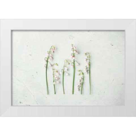 May Bell Blooms White Modern Wood Framed Art Print by Bradley, Felicity