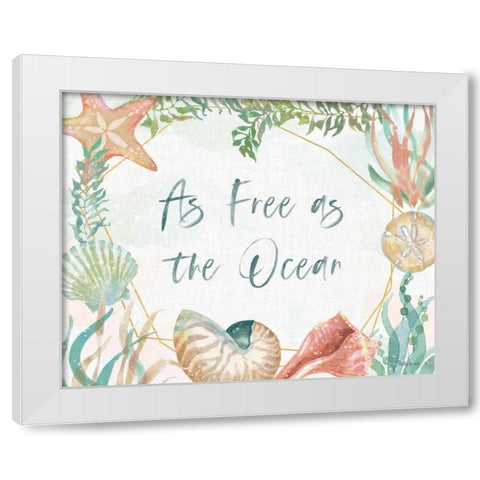 Watercolor Coast II v2 White Modern Wood Framed Art Print by Grove, Beth