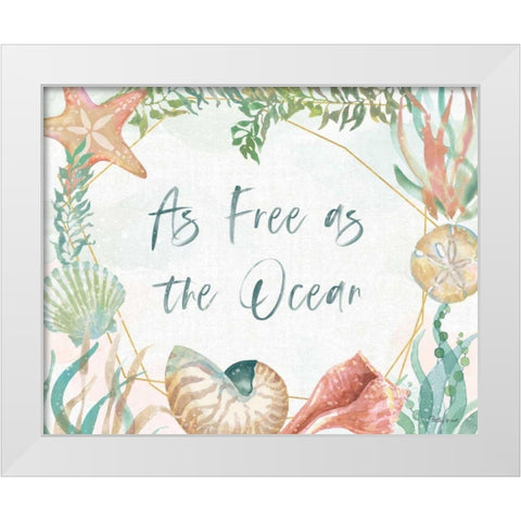 Watercolor Coast II v2 White Modern Wood Framed Art Print by Grove, Beth