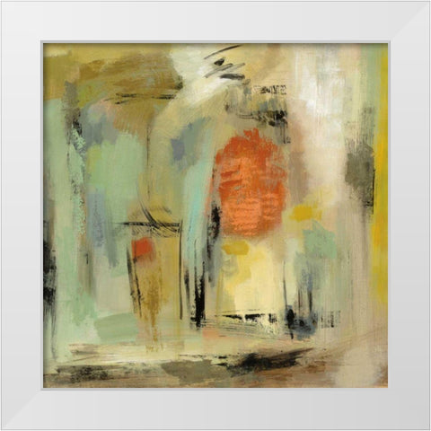 Kyoto Street White Modern Wood Framed Art Print by Vassileva, Silvia