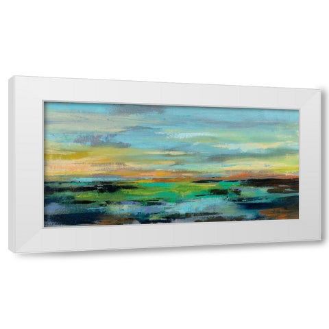 Delmar Sunset I White Modern Wood Framed Art Print by Vassileva, Silvia