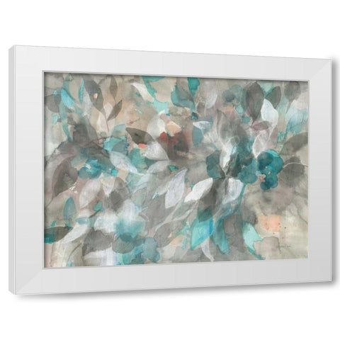 Abstract Nature White Modern Wood Framed Art Print by Nai, Danhui