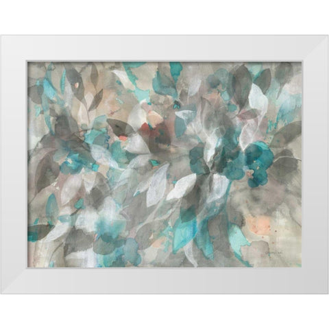 Abstract Nature White Modern Wood Framed Art Print by Nai, Danhui