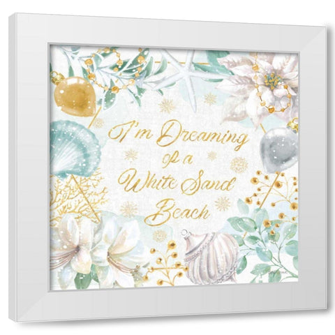 Winter Coast III White Modern Wood Framed Art Print by Grove, Beth
