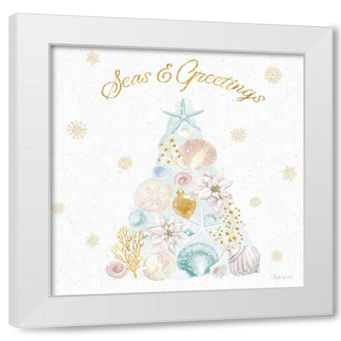 Winter Coast V White Modern Wood Framed Art Print by Grove, Beth