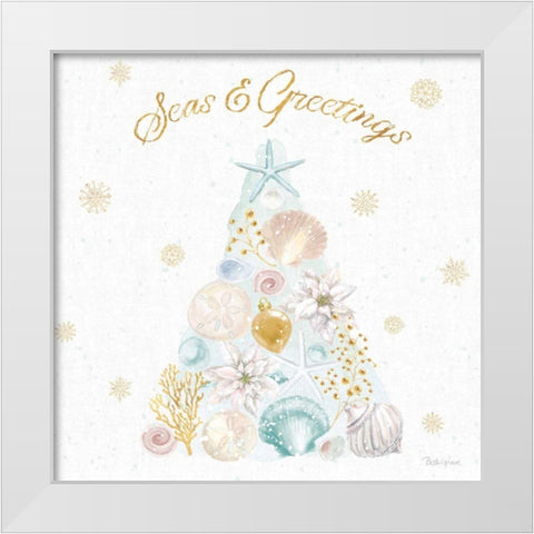 Winter Coast V White Modern Wood Framed Art Print by Grove, Beth