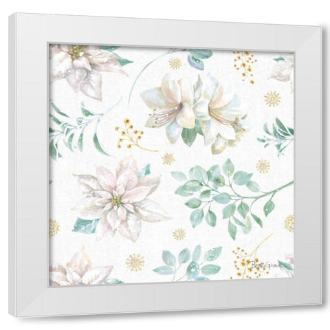 Winter Coast Pattern IA White Modern Wood Framed Art Print by Grove, Beth