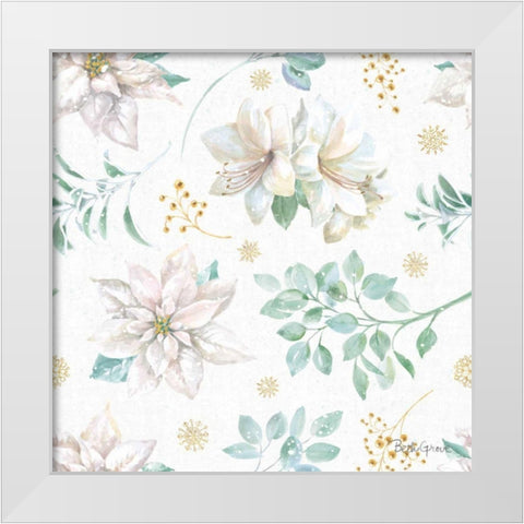 Winter Coast Pattern IA White Modern Wood Framed Art Print by Grove, Beth