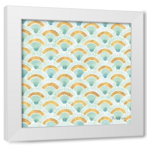 Winter Coast Pattern IIA White Modern Wood Framed Art Print by Grove, Beth