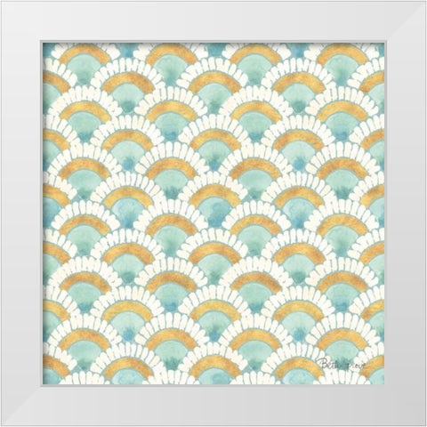 Winter Coast Pattern IIB White Modern Wood Framed Art Print by Grove, Beth