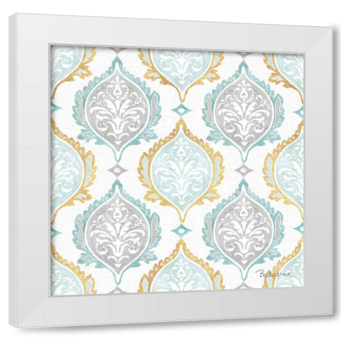 Winter Coast Pattern IIIA White Modern Wood Framed Art Print by Grove, Beth