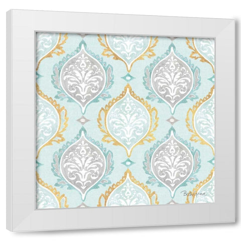 Winter Coast Pattern IIIB White Modern Wood Framed Art Print by Grove, Beth