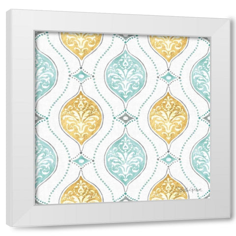 Winter Coast Pattern VIA White Modern Wood Framed Art Print by Grove, Beth