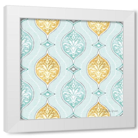 Winter Coast Pattern VIB White Modern Wood Framed Art Print by Grove, Beth