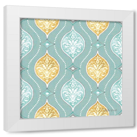 Winter Coast Pattern VIC White Modern Wood Framed Art Print by Grove, Beth