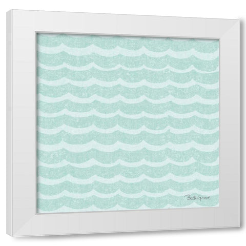Winter Coast Pattern VIIC White Modern Wood Framed Art Print by Grove, Beth