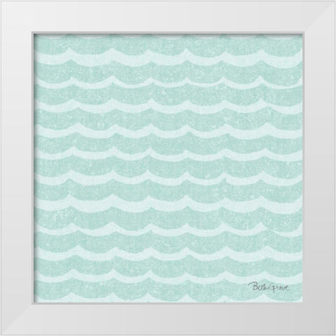 Winter Coast Pattern VIIC White Modern Wood Framed Art Print by Grove, Beth
