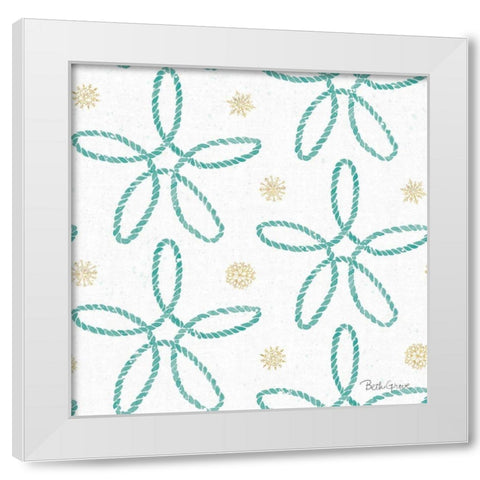 Winter Coast Pattern VIIIA White Modern Wood Framed Art Print by Grove, Beth