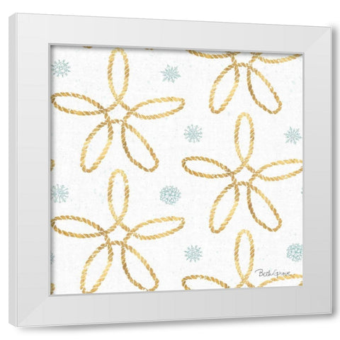 Winter Coast Pattern VIIIB White Modern Wood Framed Art Print by Grove, Beth