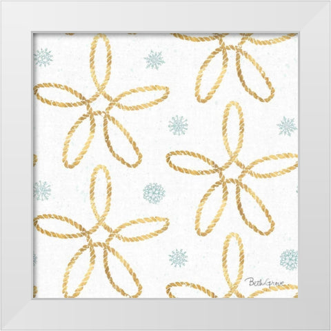 Winter Coast Pattern VIIIB White Modern Wood Framed Art Print by Grove, Beth