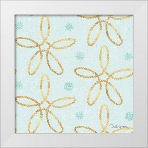 Winter Coast Pattern VIIIC White Modern Wood Framed Art Print by Grove, Beth
