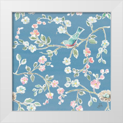 Springtime Pattern ID White Modern Wood Framed Art Print by Brissonnet, Daphne