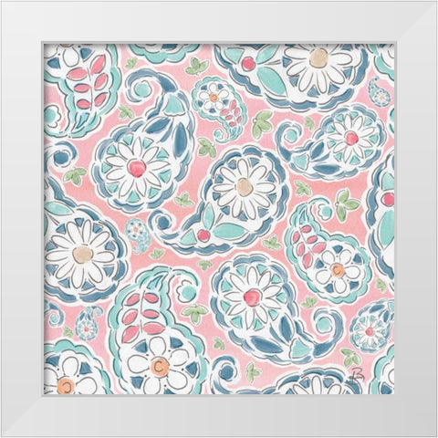 Springtime Pattern IIC White Modern Wood Framed Art Print by Brissonnet, Daphne