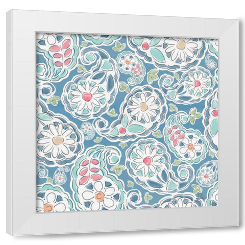 Springtime Pattern IID White Modern Wood Framed Art Print by Brissonnet, Daphne