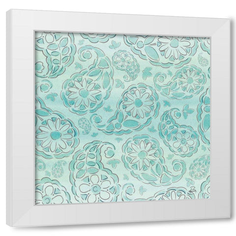 Springtime Pattern IIE White Modern Wood Framed Art Print by Brissonnet, Daphne