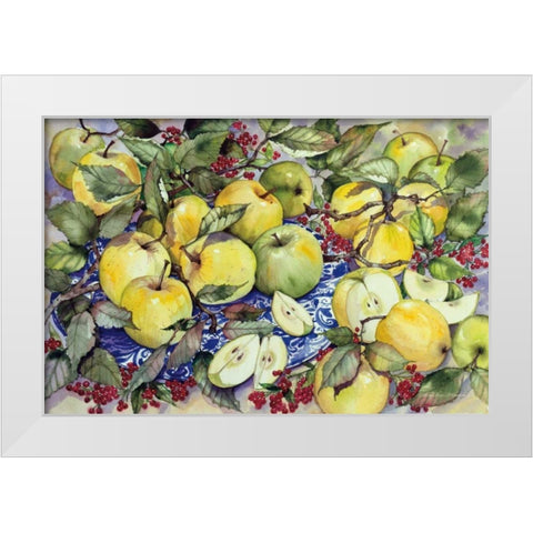 Just Picked White Modern Wood Framed Art Print by McKenna, Kathleen Parr