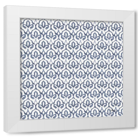 Bazaar Patchwork Pattern VB White Modern Wood Framed Art Print by Pela Studio