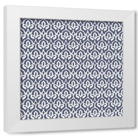 Bazaar Patchwork Pattern VC White Modern Wood Framed Art Print by Pela Studio