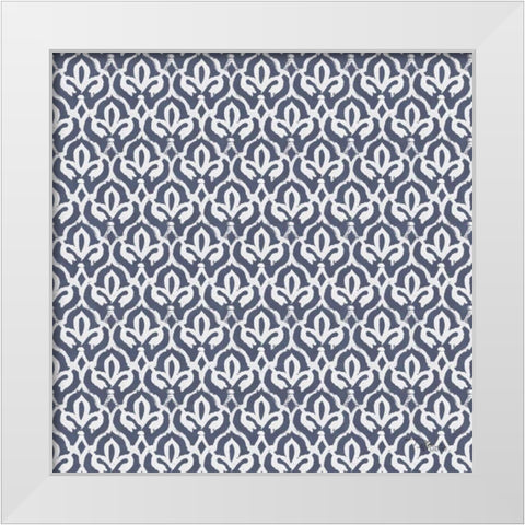 Bazaar Patchwork Pattern VC White Modern Wood Framed Art Print by Pela Studio