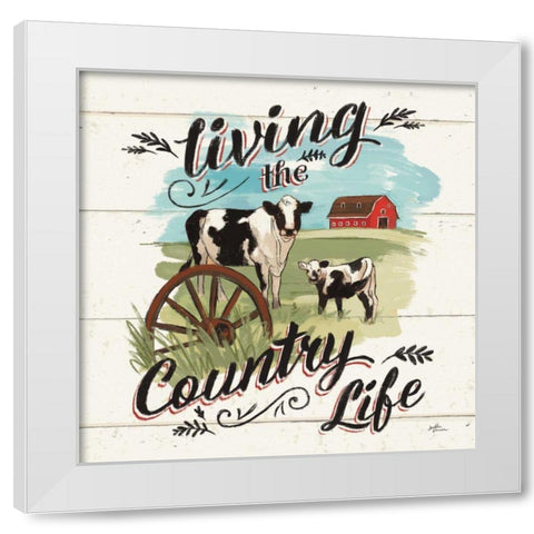 Farm Life II Country White Modern Wood Framed Art Print by Penner, Janelle