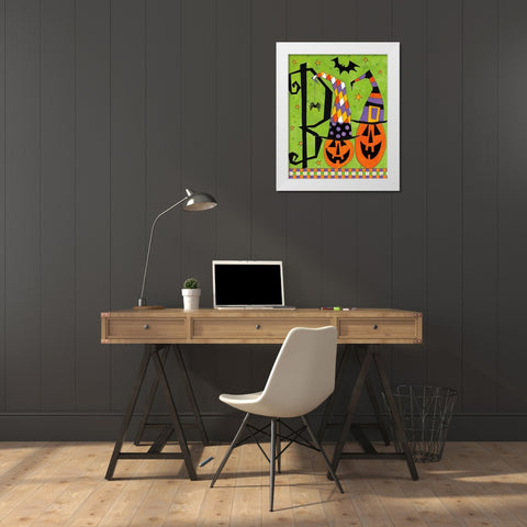 Spooky Fun VIII White Modern Wood Framed Art Print by Tavoletti, Anne