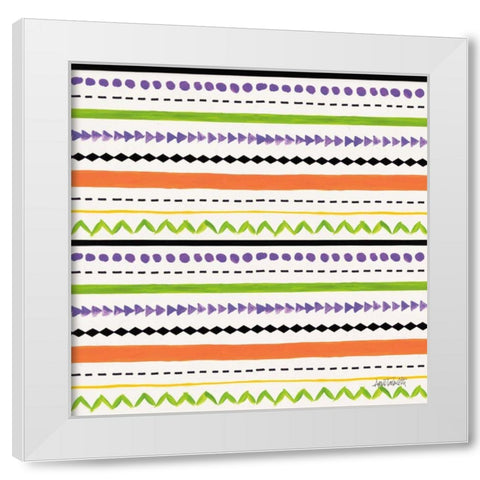 Spooky Fun Pattern IIA White Modern Wood Framed Art Print by Tavoletti, Anne