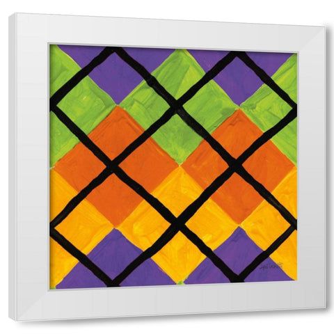 Spooky Fun Pattern IV White Modern Wood Framed Art Print by Tavoletti, Anne