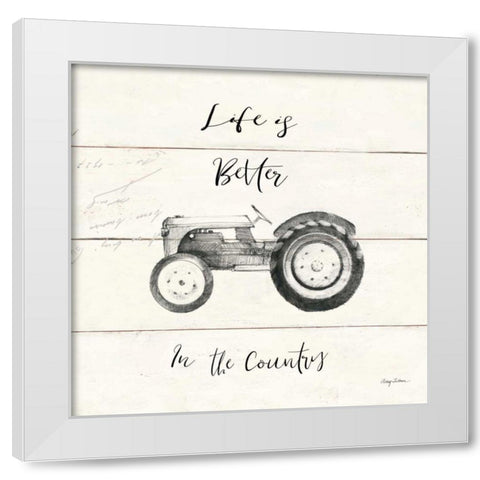 Life at Home II Shiplap White Modern Wood Framed Art Print by Tillmon, Avery