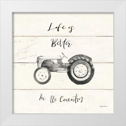 Life at Home II Shiplap White Modern Wood Framed Art Print by Tillmon, Avery