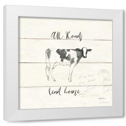 Life at Home III Shiplap White Modern Wood Framed Art Print by Tillmon, Avery