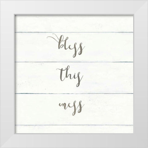 Home Sweet Home II Shiplap White Modern Wood Framed Art Print by Wild Apple Portfolio