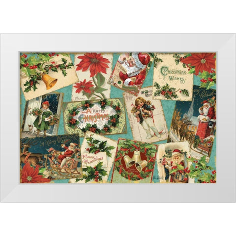 Nostalgic Holiday I White Modern Wood Framed Art Print by Pertiet, Katie