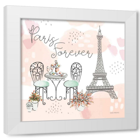Sweet Paris III White Modern Wood Framed Art Print by Marshall, Laura